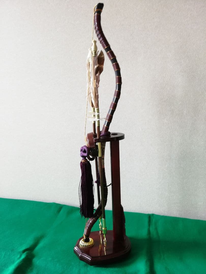 ❮秀月❯徳川家康公五月人形 鎧兜飾りセット(分割2/2)屏風太刀弓矢