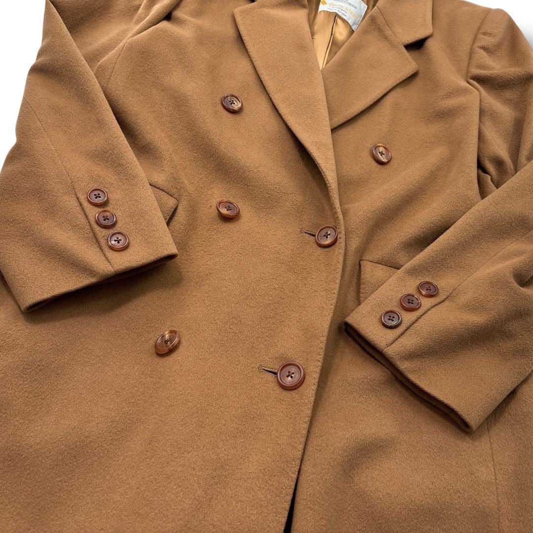 極美品】アクアスキュータム　カシミヤ100　 トレンチコート　ダブル　ロング