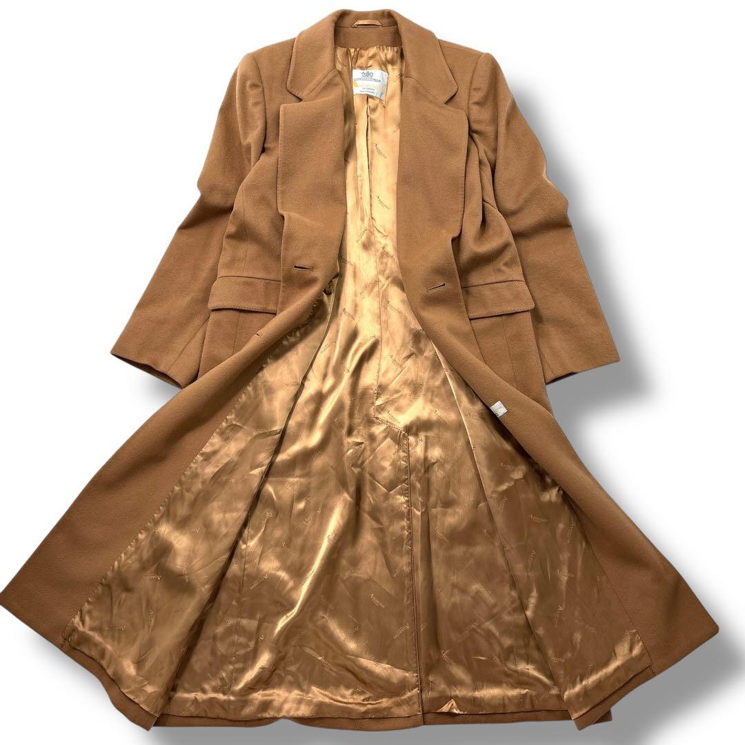極美品】アクアスキュータム　カシミヤ100　 トレンチコート　ダブル　ロング