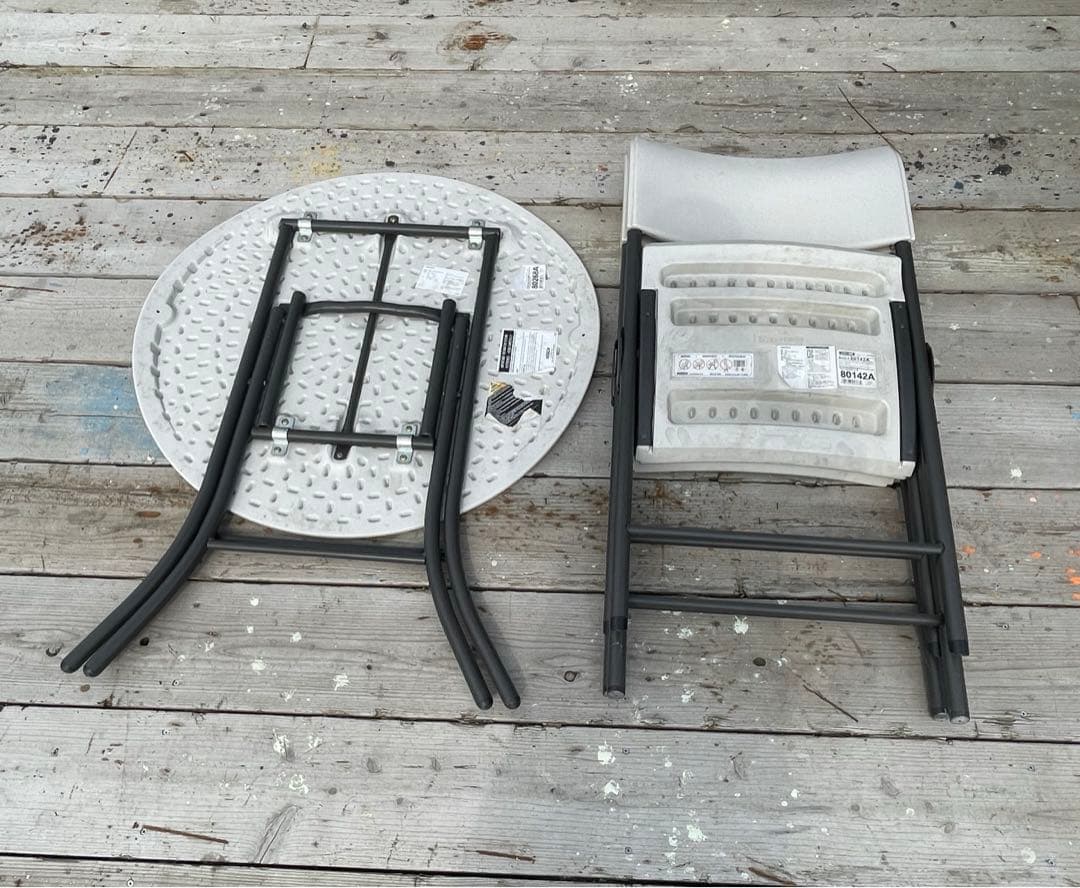 lifetime/ライフタイム/折りたたみ/テーブル/チェア /セット/①