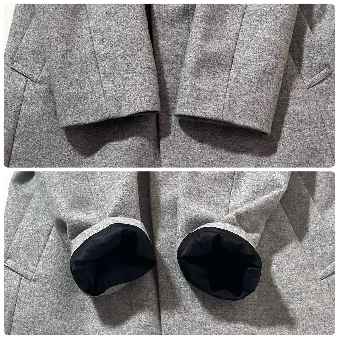 【美品】ブラックレーベルクレストブリッジ　スタンドカラー コート　チェック　LL