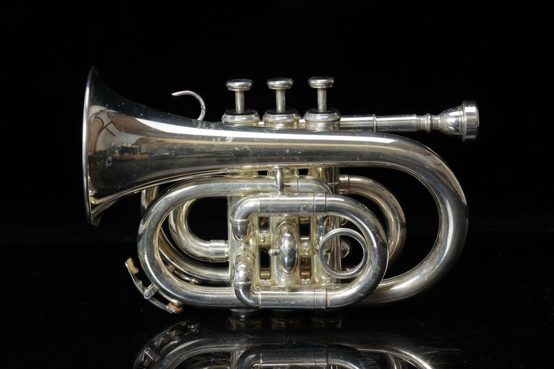 J.Michael ポケットトランペット ケース付き ミニトランペット 管楽器