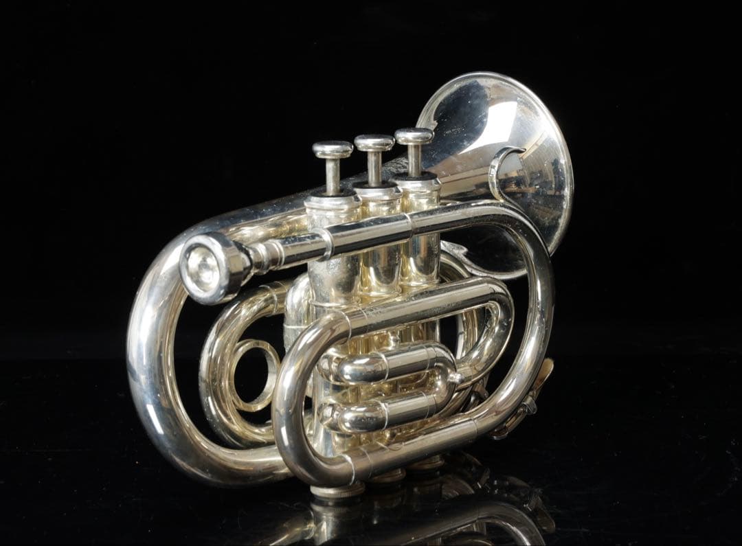 J.Michael ポケットトランペット ケース付き ミニトランペット 管楽器