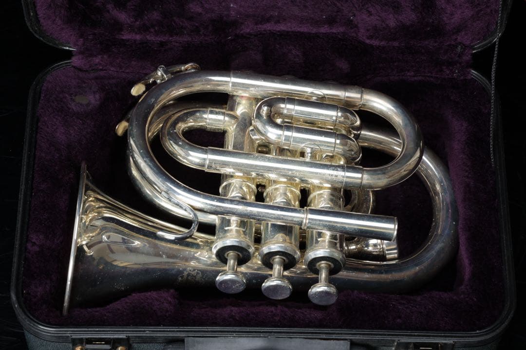 J.Michael ポケットトランペット ケース付き ミニトランペット 管楽器