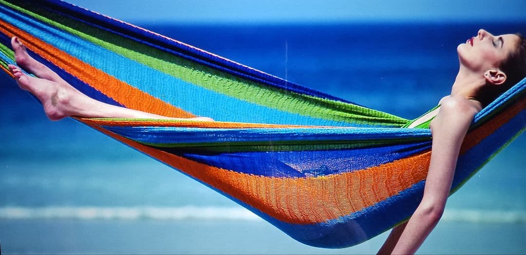 ハワイアンハンモック　カラフルストライプハンモック
