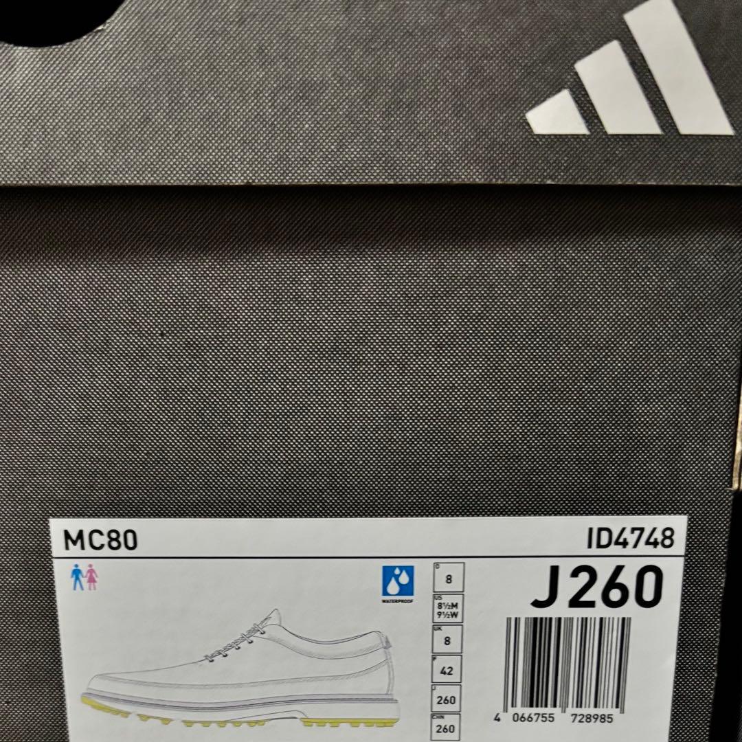 26cm adidas Golf MC80 ゴルフシューズ ID4748 白