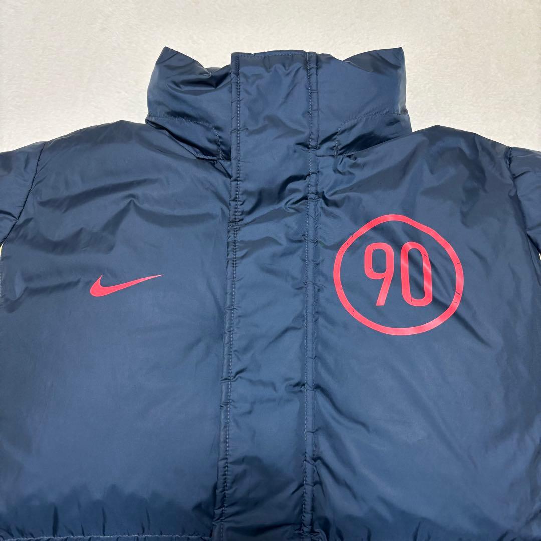 【良品】 NIKE ナイキ ダウンコート ロング ベンチコート ネイビー