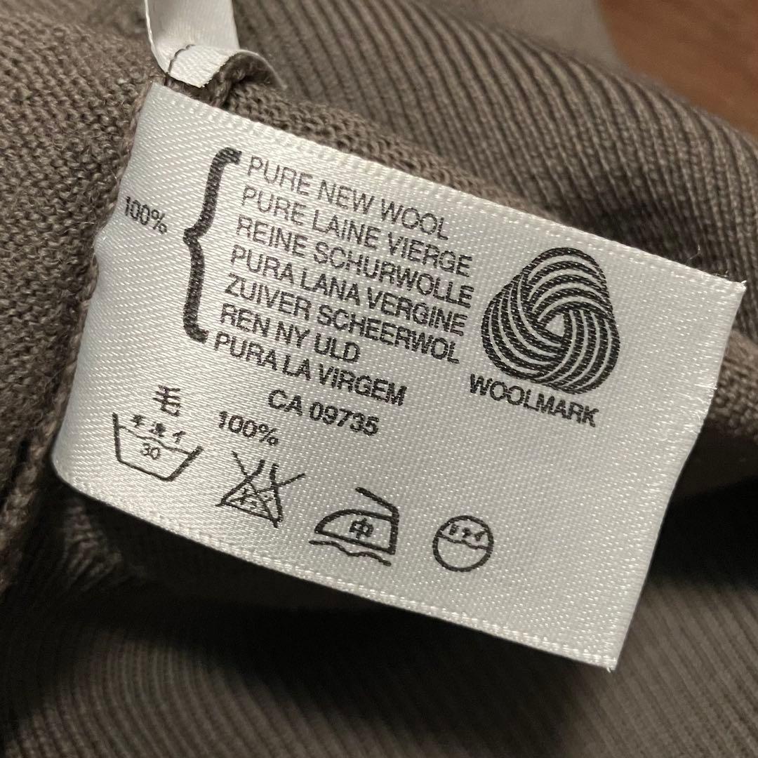 冬も春も‼️定番ジョンスメ】24Gメリノウールポロ・ブラウングレー・M
