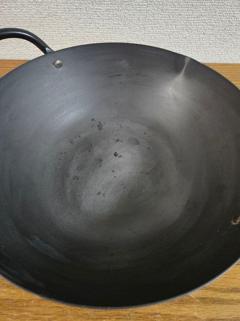 未使用　堺刀司 鉄製 中華鍋 北京鍋　３０ｃｍ