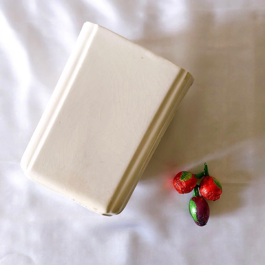 HBCM ベアン クレイユエモントロー バスク柄陶器キャニスタ アンティーク