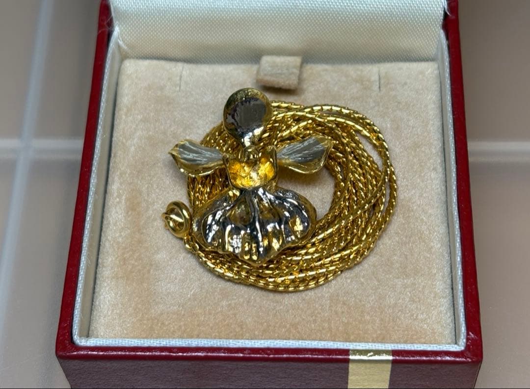 RISIS 22K 蘭ネックレス ジュエリー ループタイ ＊新品・未使用品