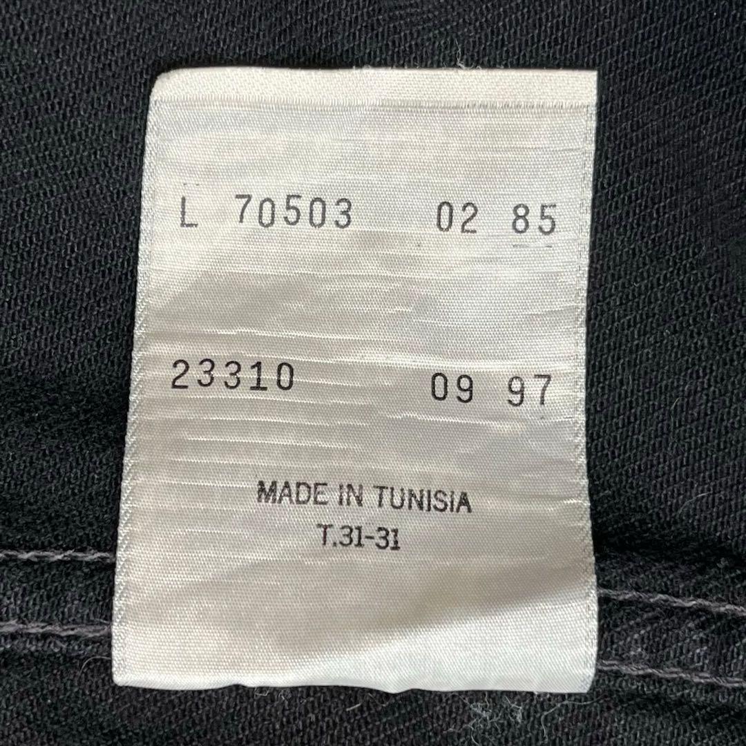 90s Euro Levi's 70503 02 ブラック デニムジャケット L
