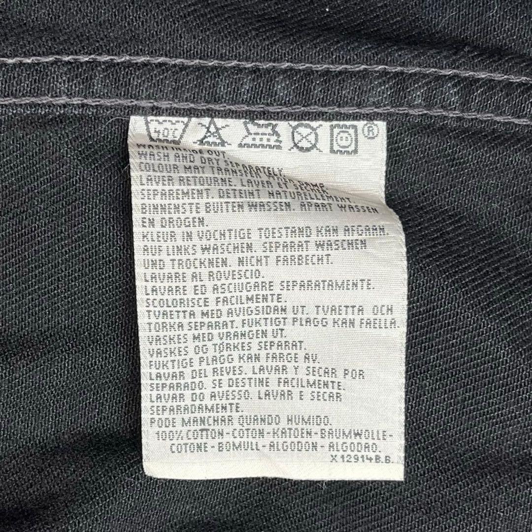 90s Euro Levi's 70503 02 ブラック デニムジャケット L