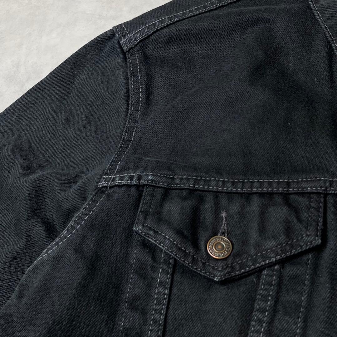 90s Euro Levi's 70503 02 ブラック デニムジャケット L