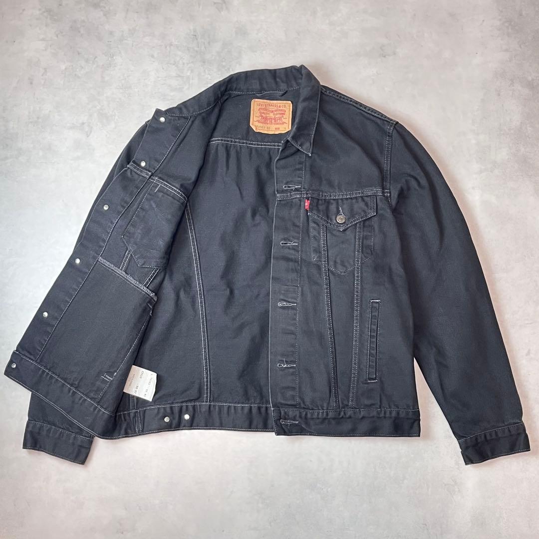 90s Euro Levi's 70503 02 ブラック デニムジャケット L