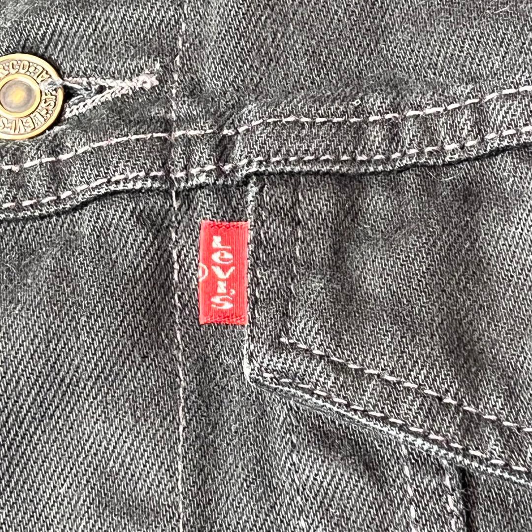 90s Euro Levi's 70503 02 ブラック デニムジャケット L