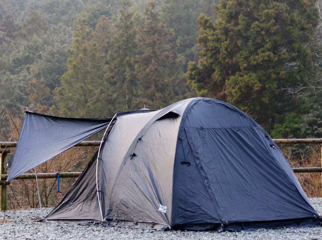 ユウカズロウテントVer1 ブラック グラウンドシート付初回生産品