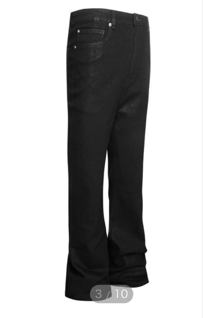 H.ESNTLS ワックス　フレアウォッシュデニム レトロブーツカット