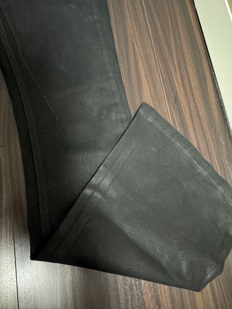 H.ESNTLS ワックス　フレアウォッシュデニム レトロブーツカット