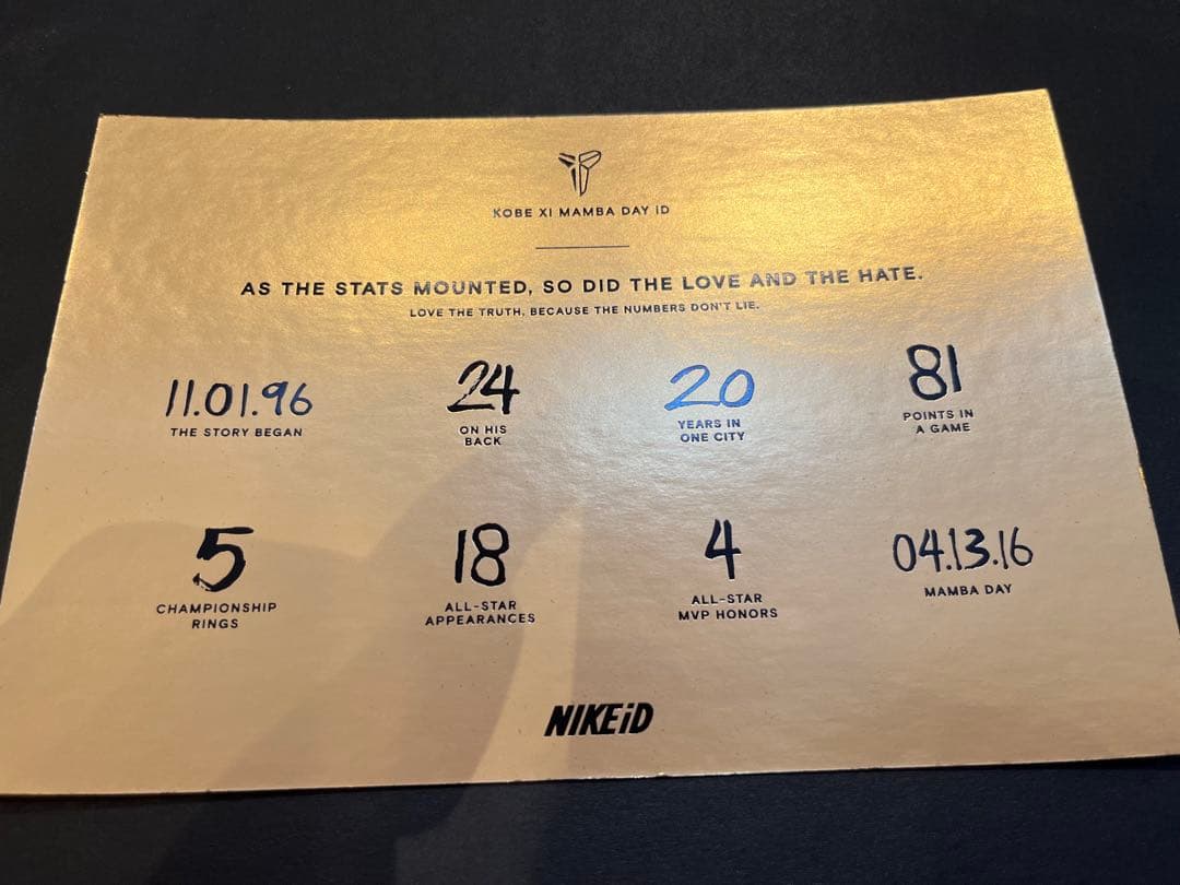 シューズ(男性用) KOBE XI MAMBA DAY ID