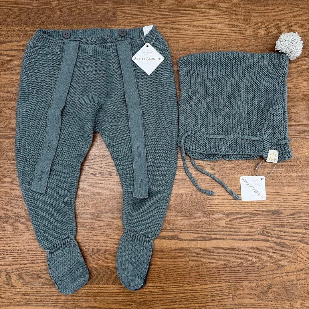新品未使用 MARLMARL 足つきニットパンツ ニット帽 2点セット - メルカリ