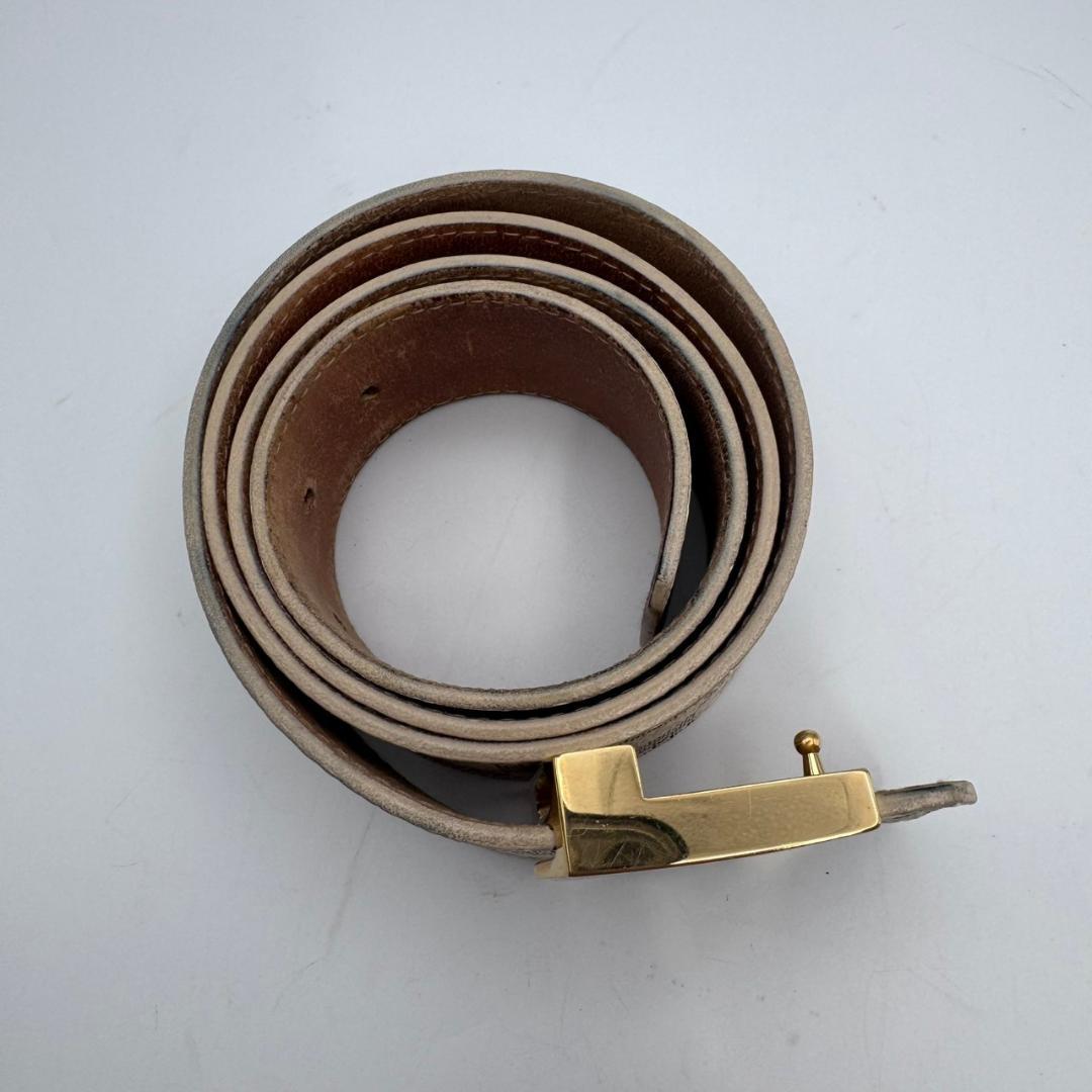 専用 ルイヴィトン サンチュール LVイニシャル ベルト アズール M9609