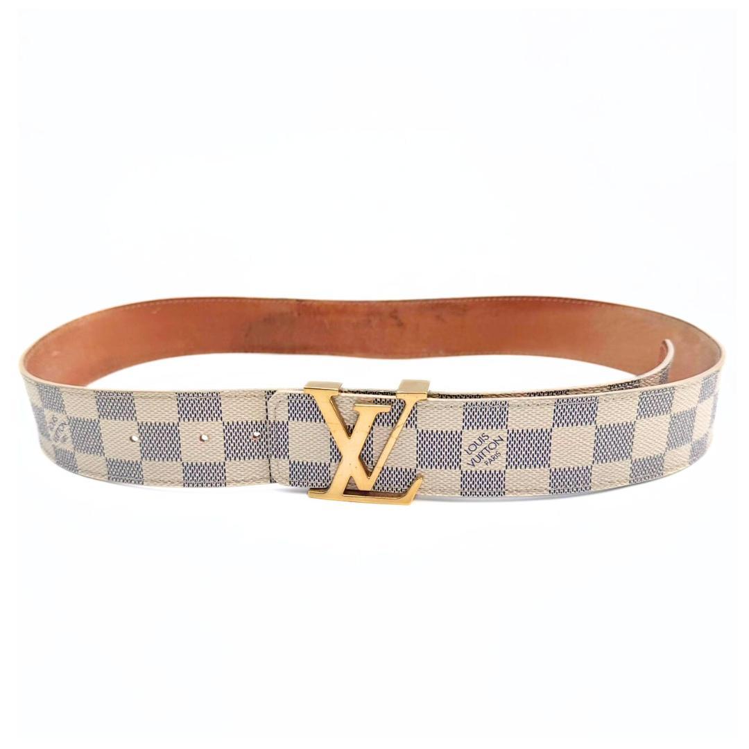 専用 ルイヴィトン サンチュール LVイニシャル ベルト アズール M9609