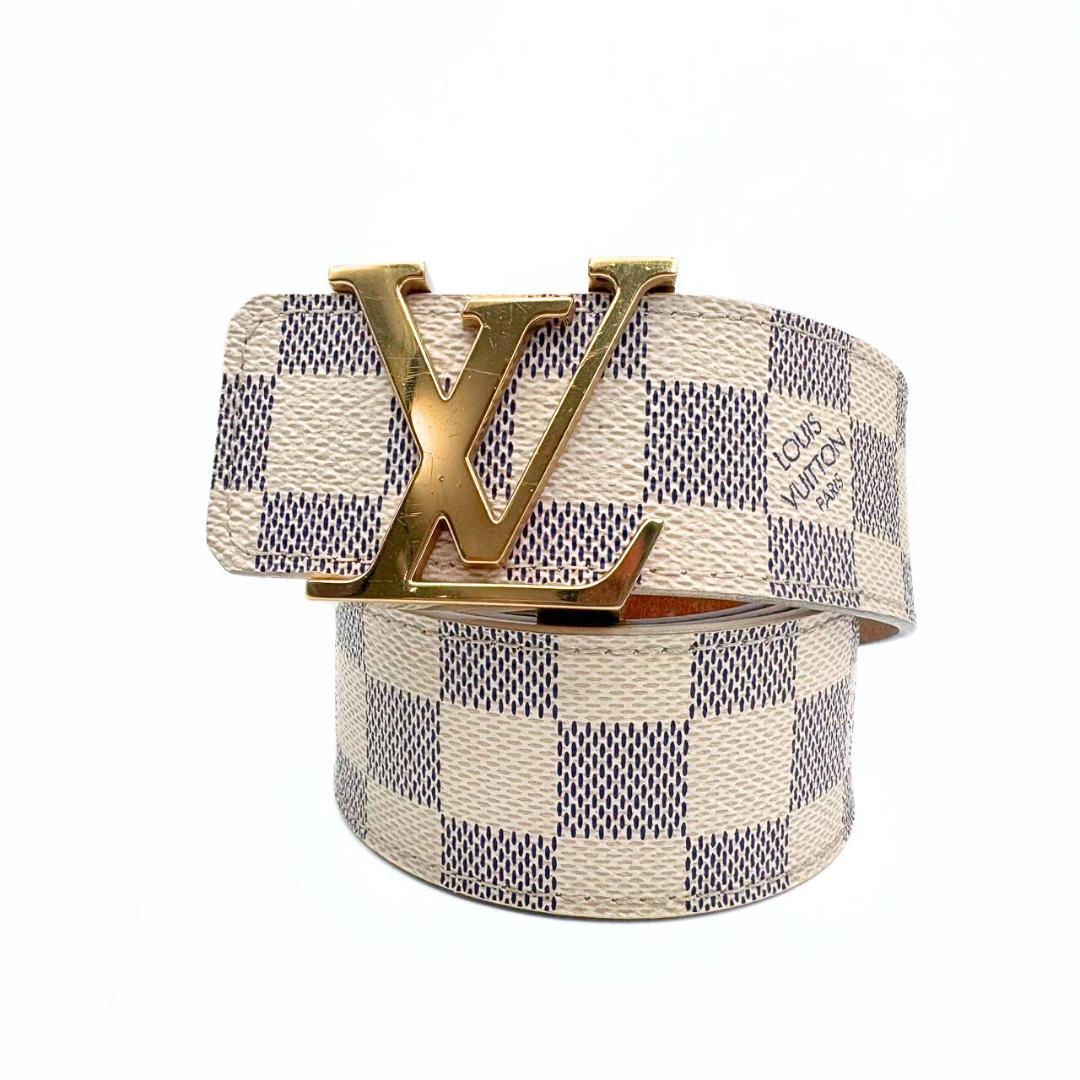 専用 ルイヴィトン サンチュール LVイニシャル ベルト アズール M9609