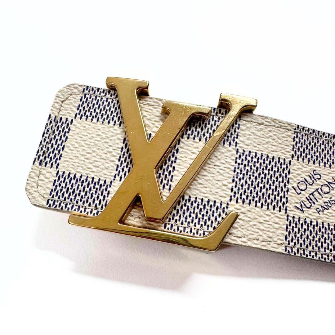 専用 ルイヴィトン サンチュール LVイニシャル ベルト アズール M9609
