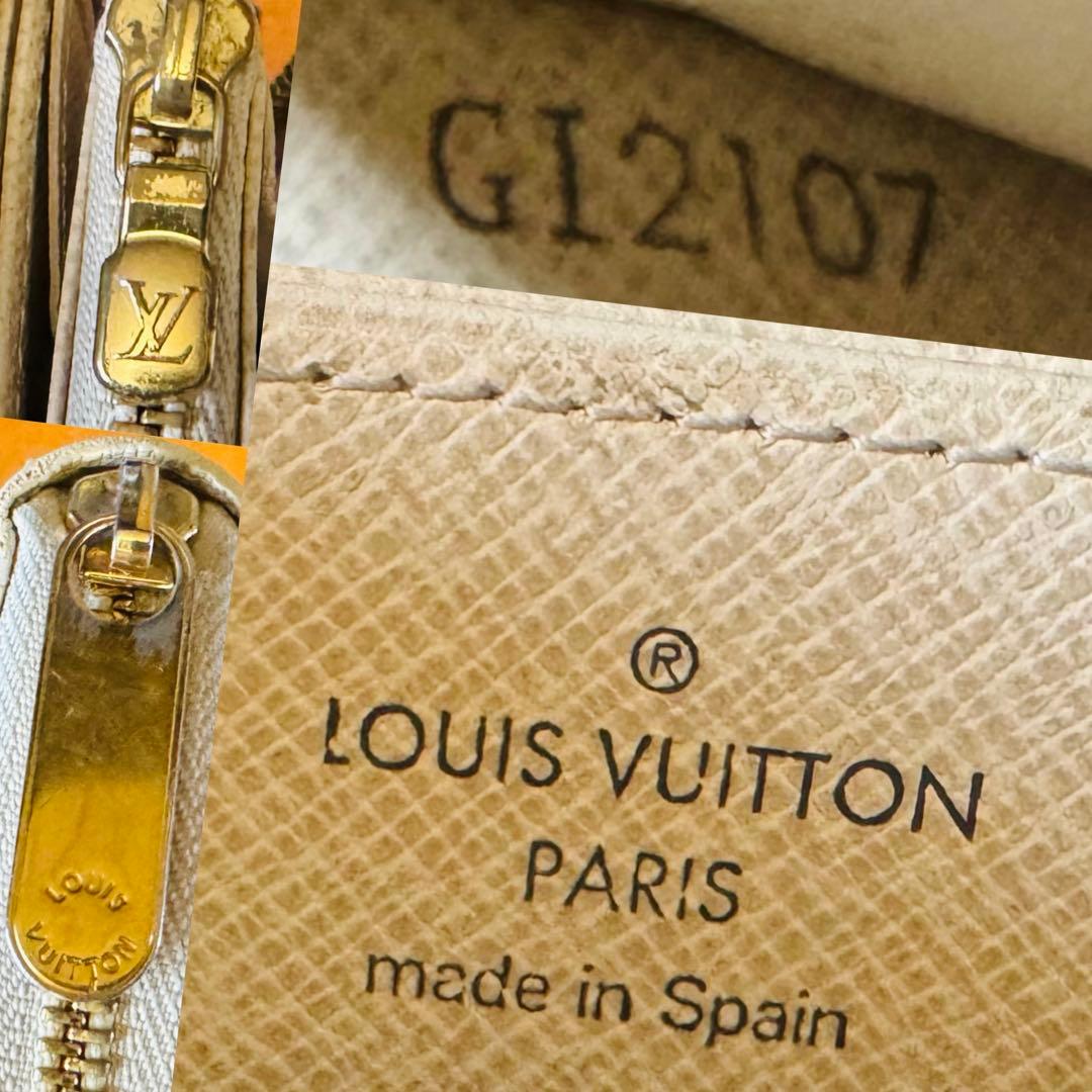 LOUIS VUITTON ダミエ アズール ジッピーウォレット 長財布 美品