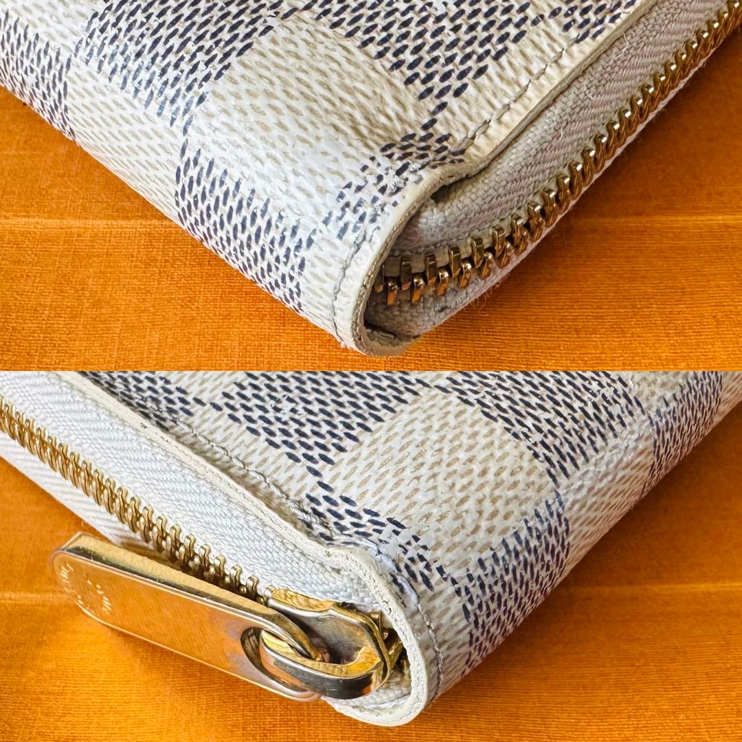 LOUIS VUITTON ダミエ アズール ジッピーウォレット 長財布 美品