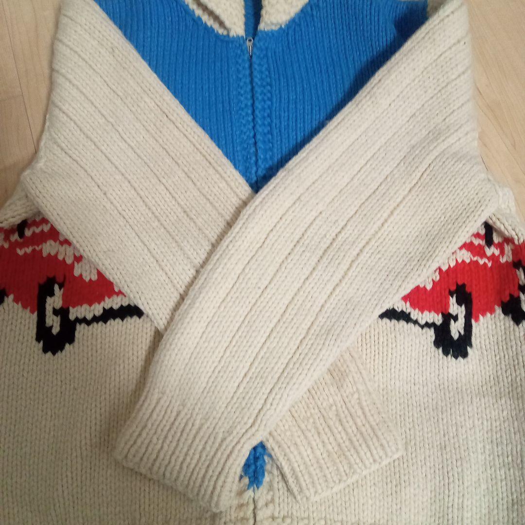 60s クラシックカー カウチン 車柄 カウチンセーター 美品