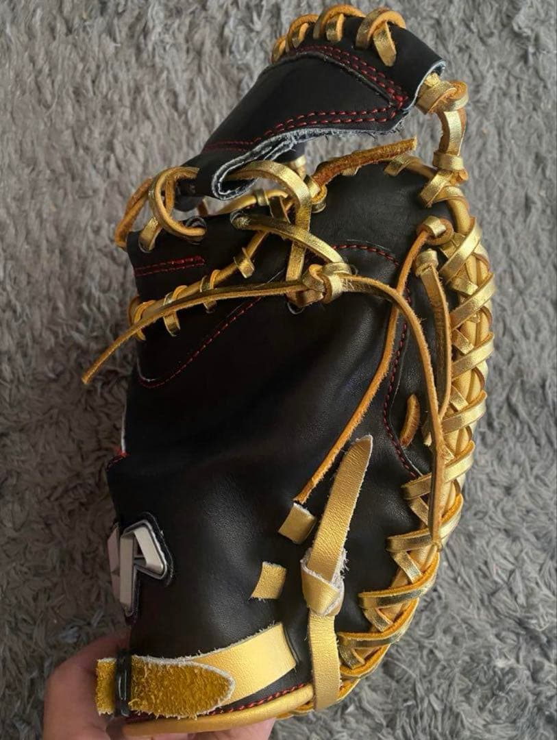 ハタケヤマ 甲斐モデル 軟式 展示会限定カスタムカラー・紐ゴールド