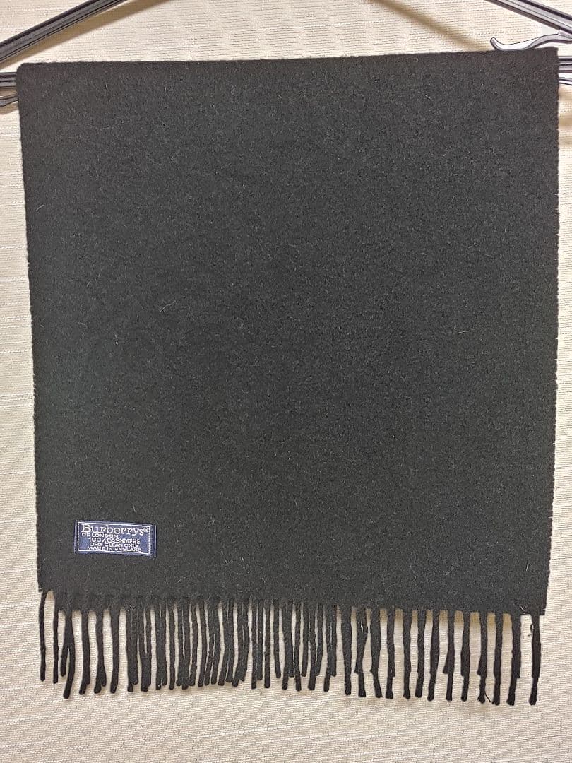 Burberrys バーバリー マフラー カシミア100% ブラック