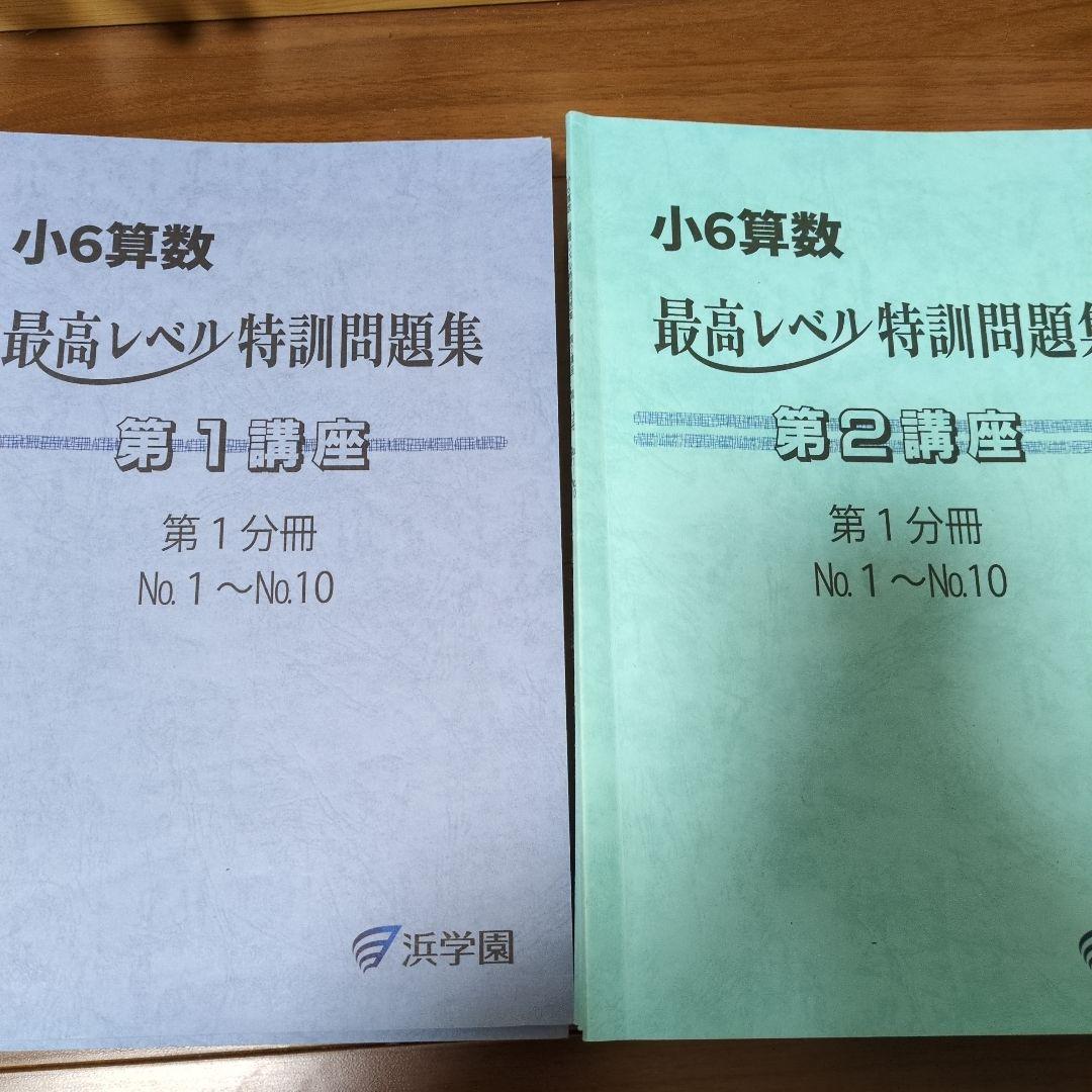 小6算数 最高レベル特訓問題集 一式 浜学園】【最新2025年度版】小