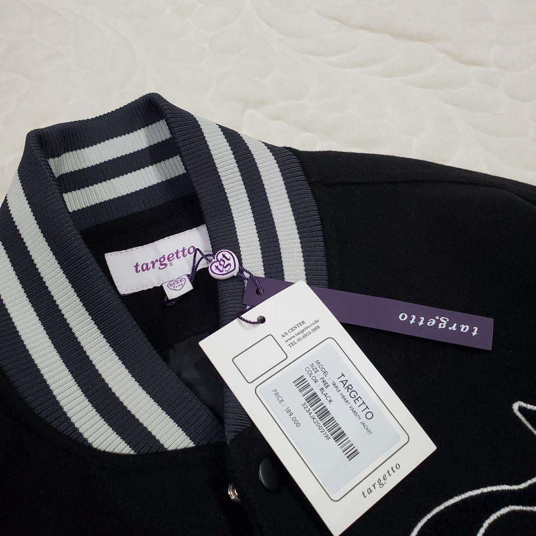 新品✨️targettoターゲットトリプルハートヴァーシティジャケット ブルゾン