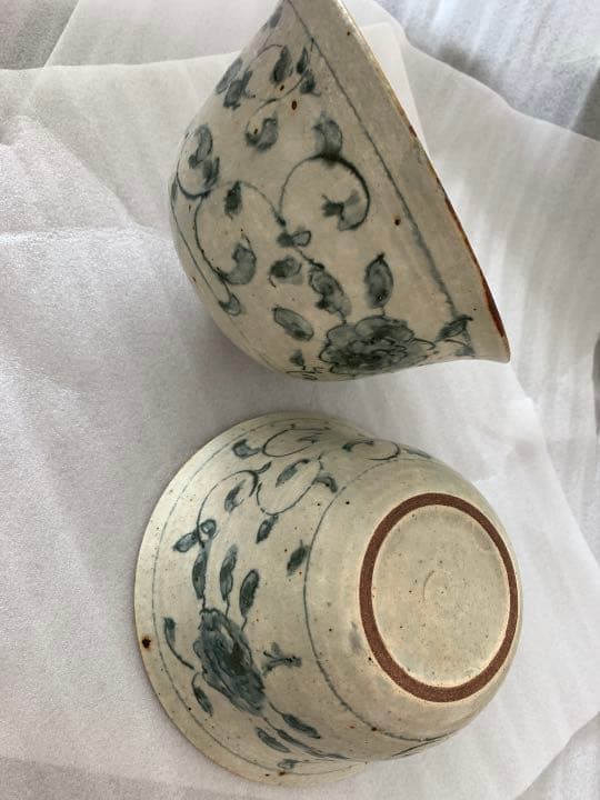 市野吉記さん（コウホ窯）安南手 丼鉢の2枚セットです。