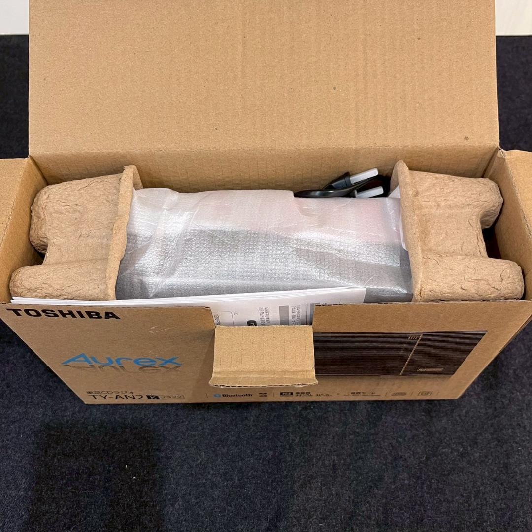 【未使用品 説明書付】TOSHIBA TY-AN2(K) ブラック CDラジオ