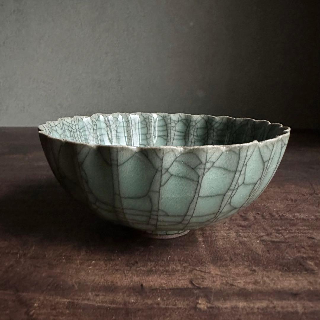 青磁 輪花杯 郊壇官窯 哥窯 唐物 中国美術 中国古玩 - メルカリ