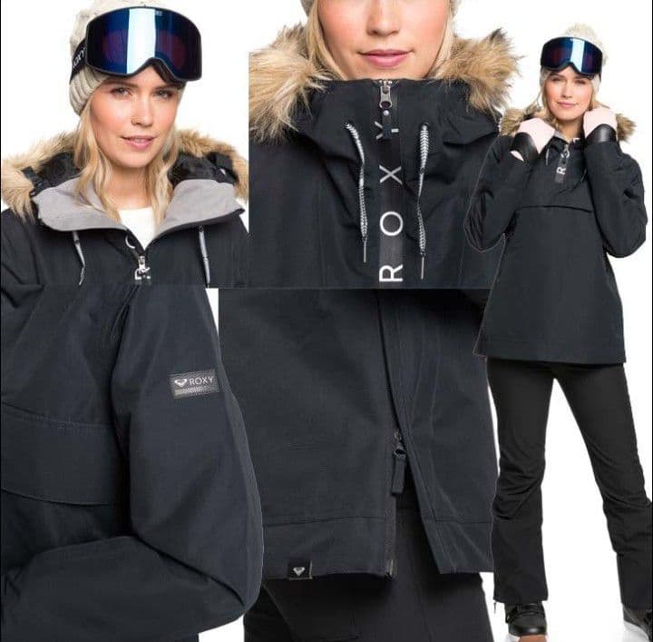 ROXY ロキシー スノボ ウェア アノラックジャケットブラック