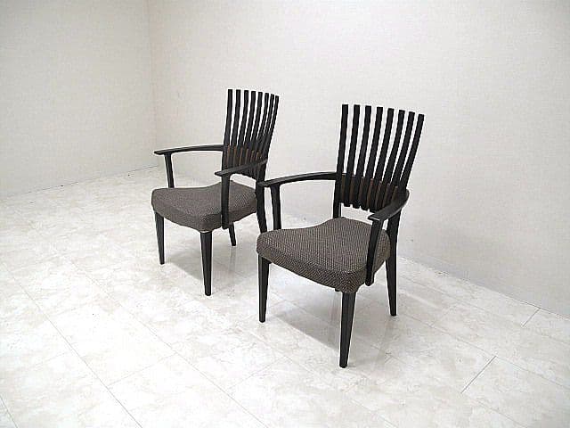 カリモク 「CS63」 ダイニングチェア 2脚セット 椅子 アームチェア