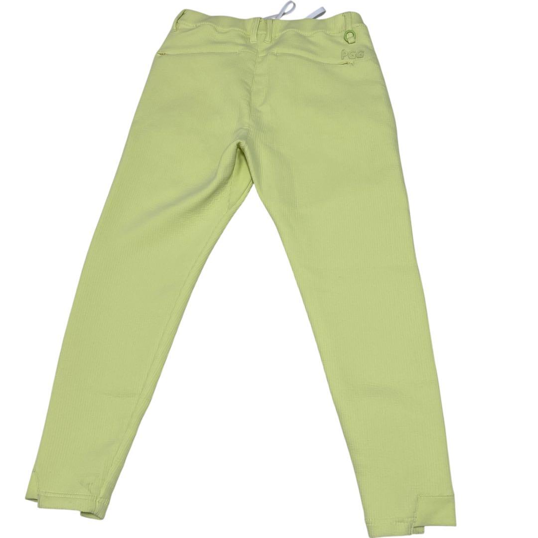 PGG】 パーリーゲイツ ポリエステルダンボール ジョガーパンツ ライム