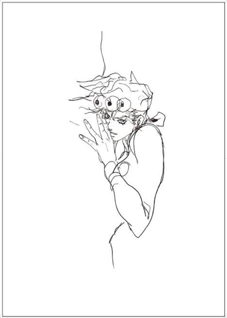 ジョルノ・ジョバーナ ドローイングアート 荒木飛呂彦 - メルカリ