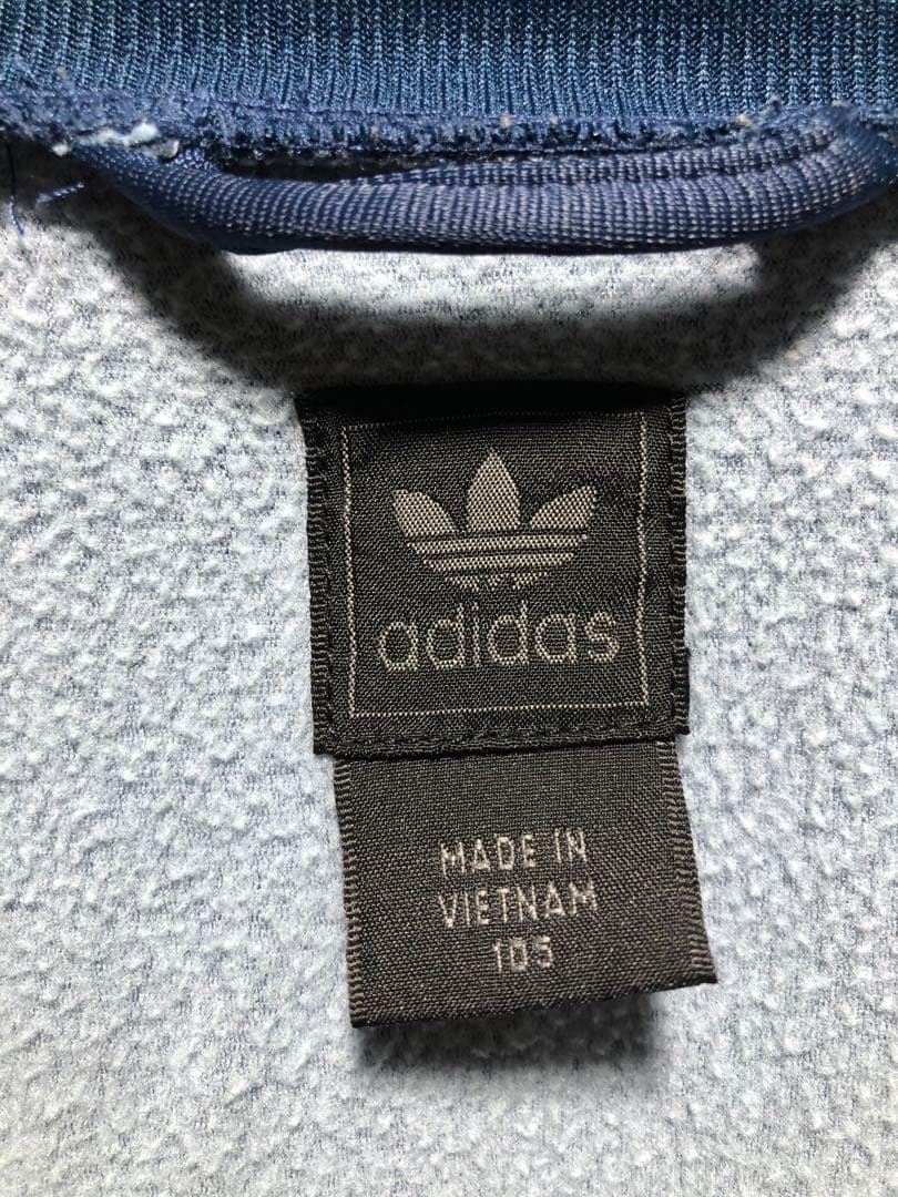 90s adidas 万国旗　トラックジャケット　水色スリーライン
