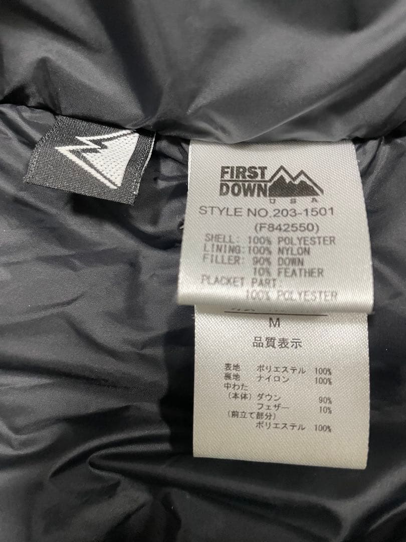 ファーストダウン×フリークスストア ペイズリー柄ダウンジャケットm