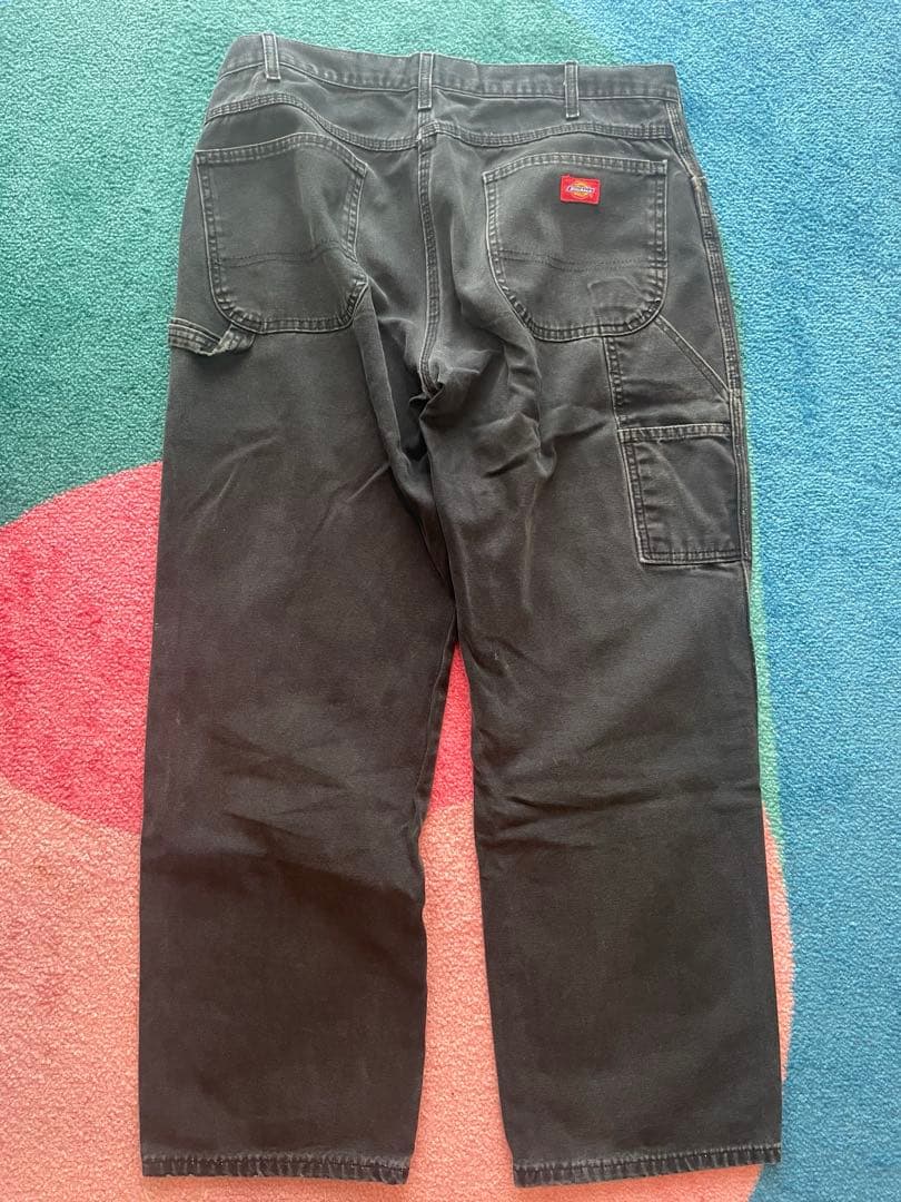 ディッキーズ　ペインターパンツ dickies 黒　スミグロ　ダック地