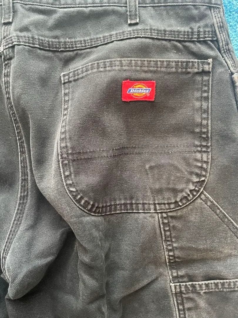 ディッキーズ　ペインターパンツ dickies 黒　スミグロ　ダック地