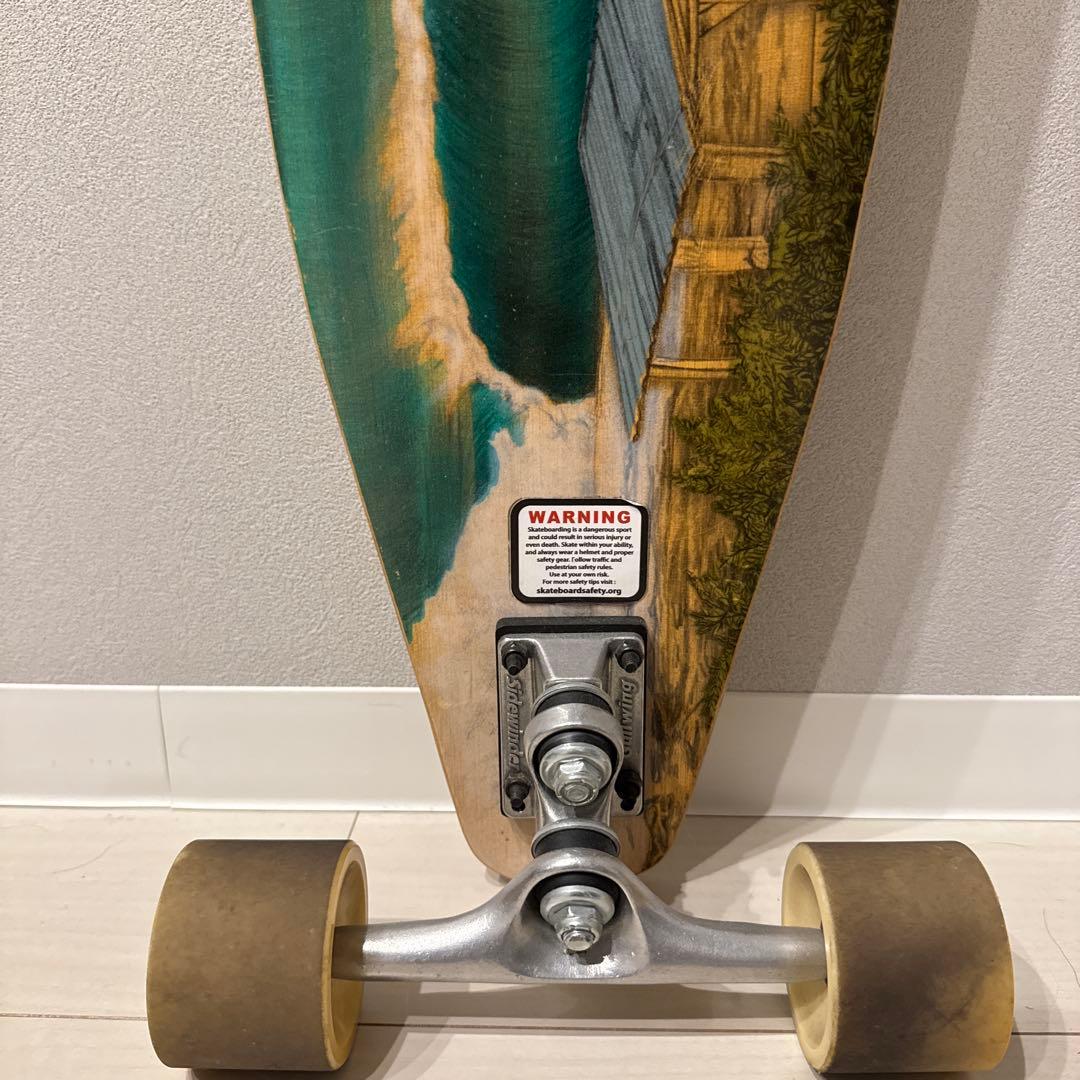 ロングスケートボード 竹の木　バンブー　コンプリート