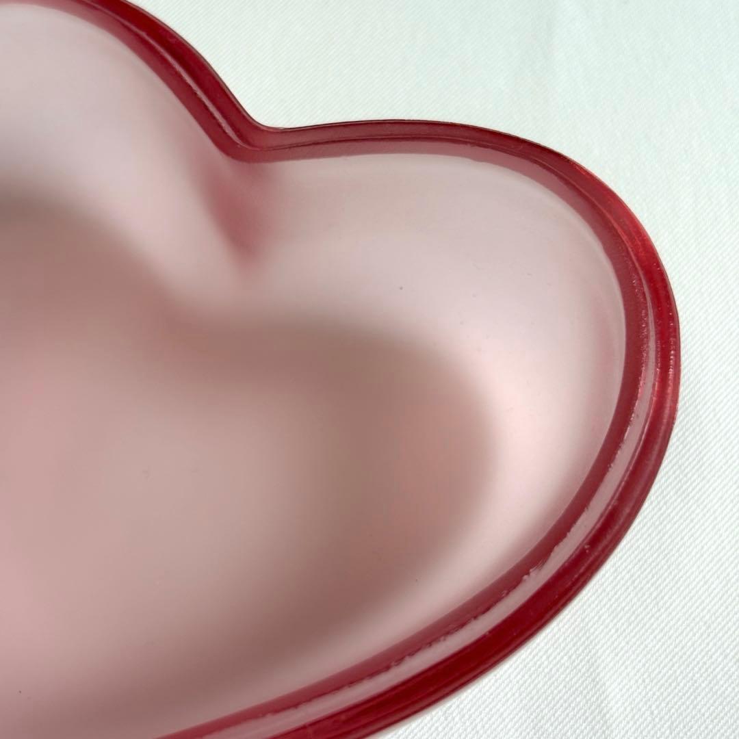 送料無料】 ハート ガラスケース ピンク