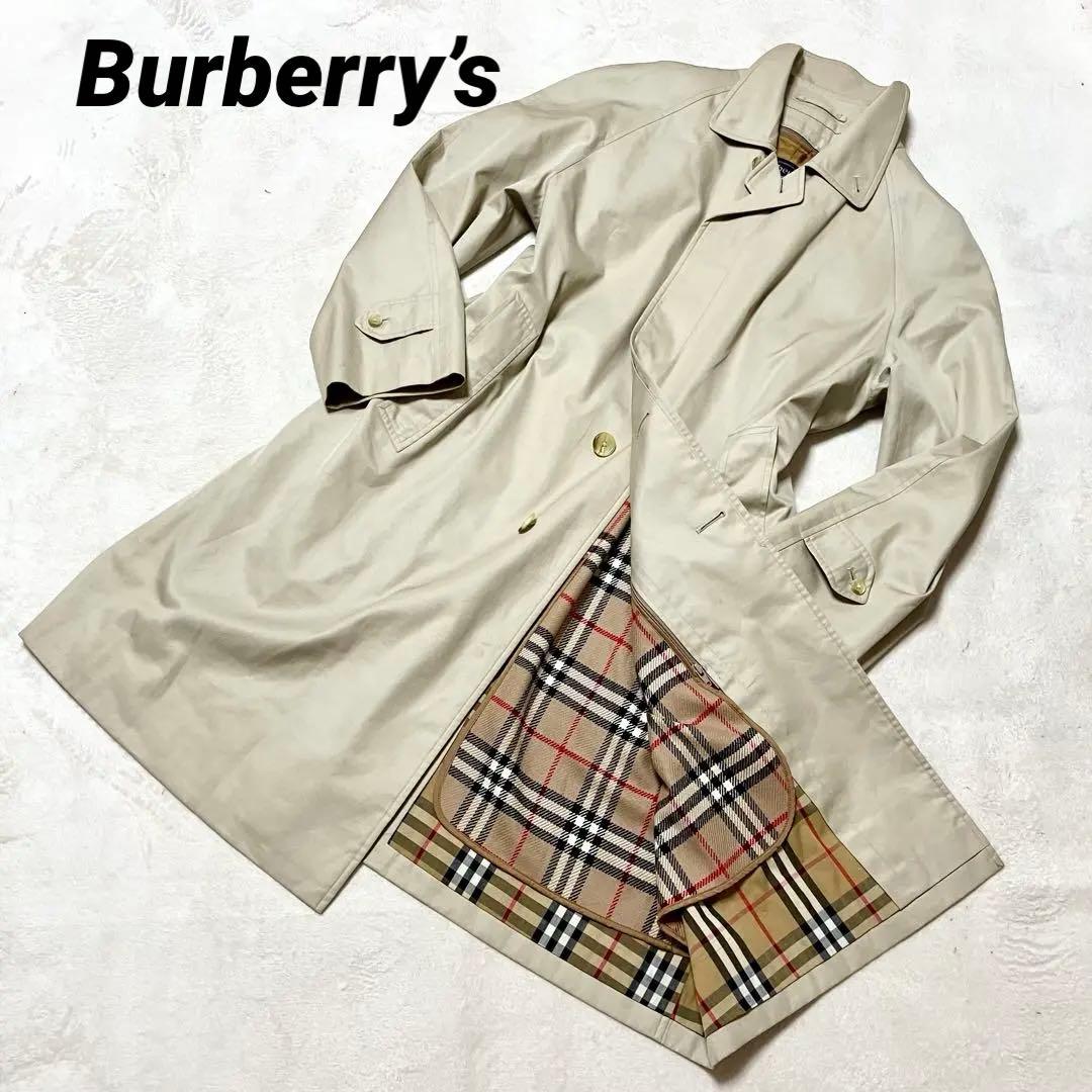 バーバリー ステンカラーコート ライナー 裏ノバチェック 大きめ